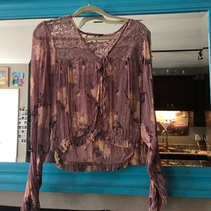 Gorgeous Free People sheer long sleeve.
